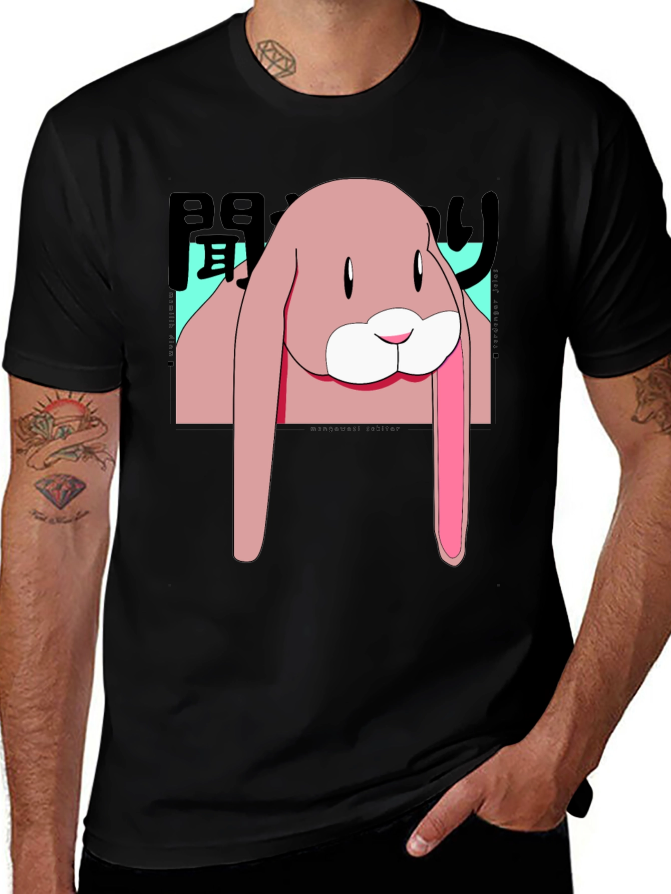 Anime Bunny Graphic T-Shirt - Stylish Casual Wear