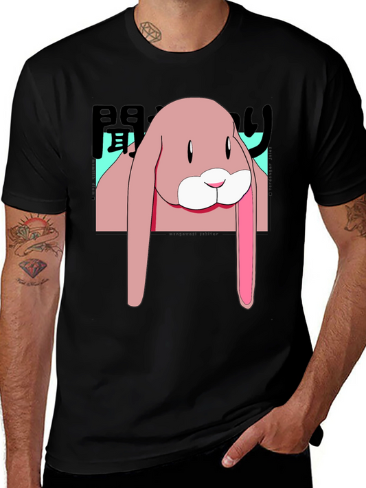 Anime Bunny Graphic T-Shirt - Stylish Casual Wear