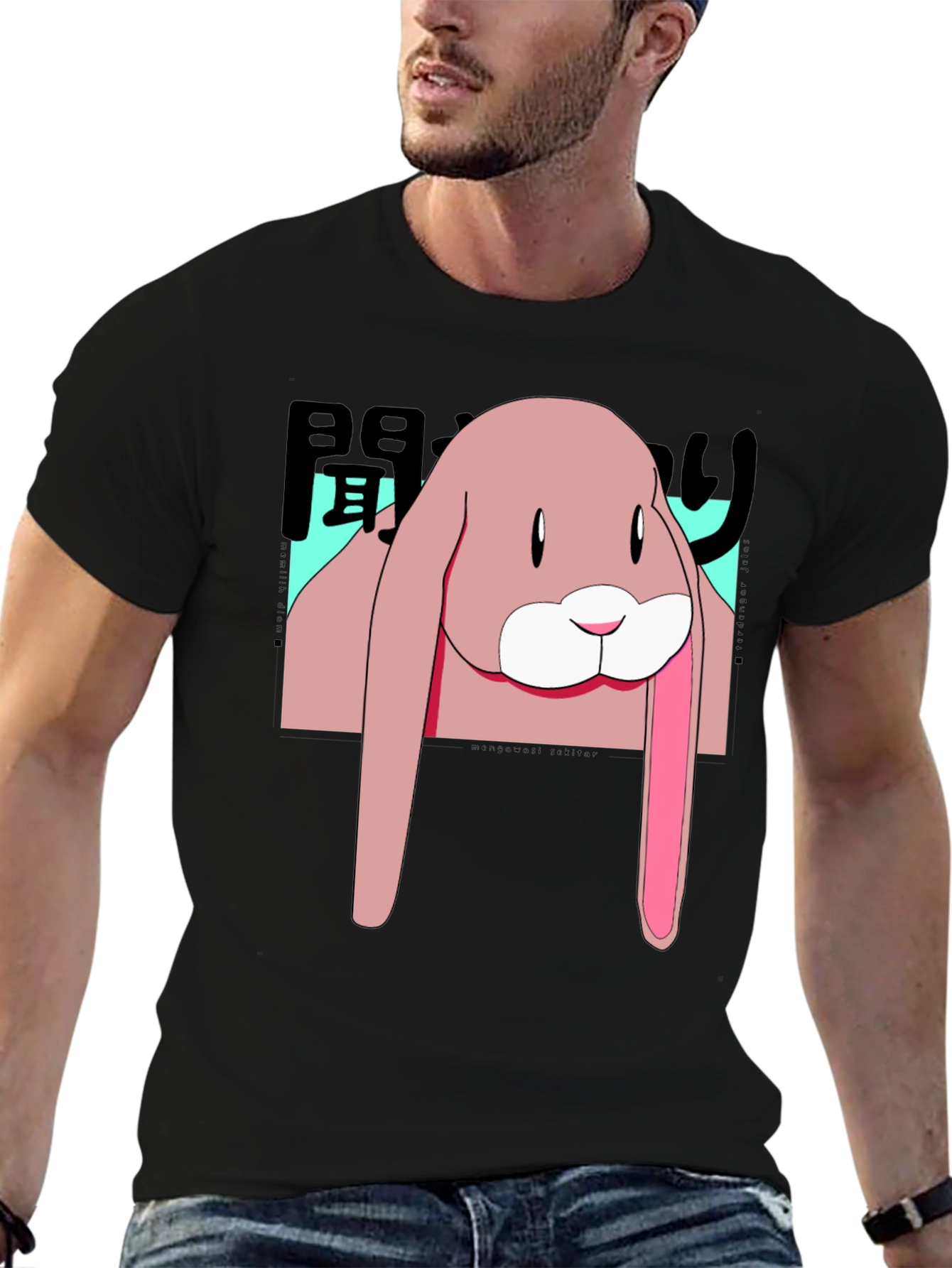 Anime Bunny Graphic T-Shirt - Stylish Casual Wear