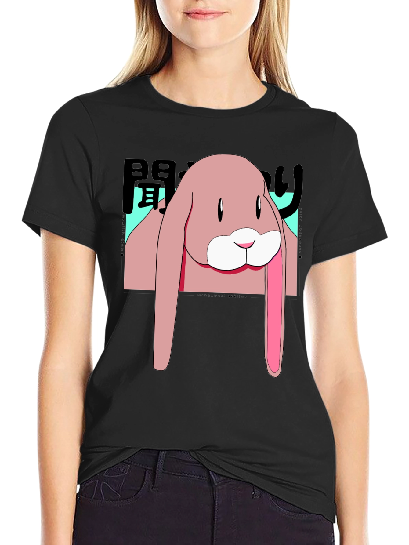 Anime Bunny Graphic T-Shirt - Stylish Casual Wear
