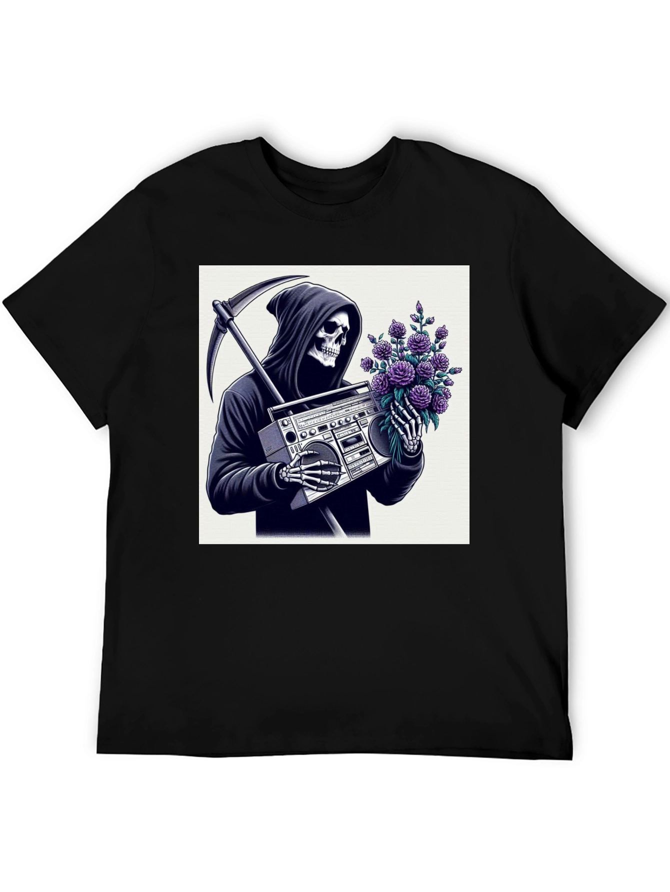 Grim Reaper Boombox T-Shirt