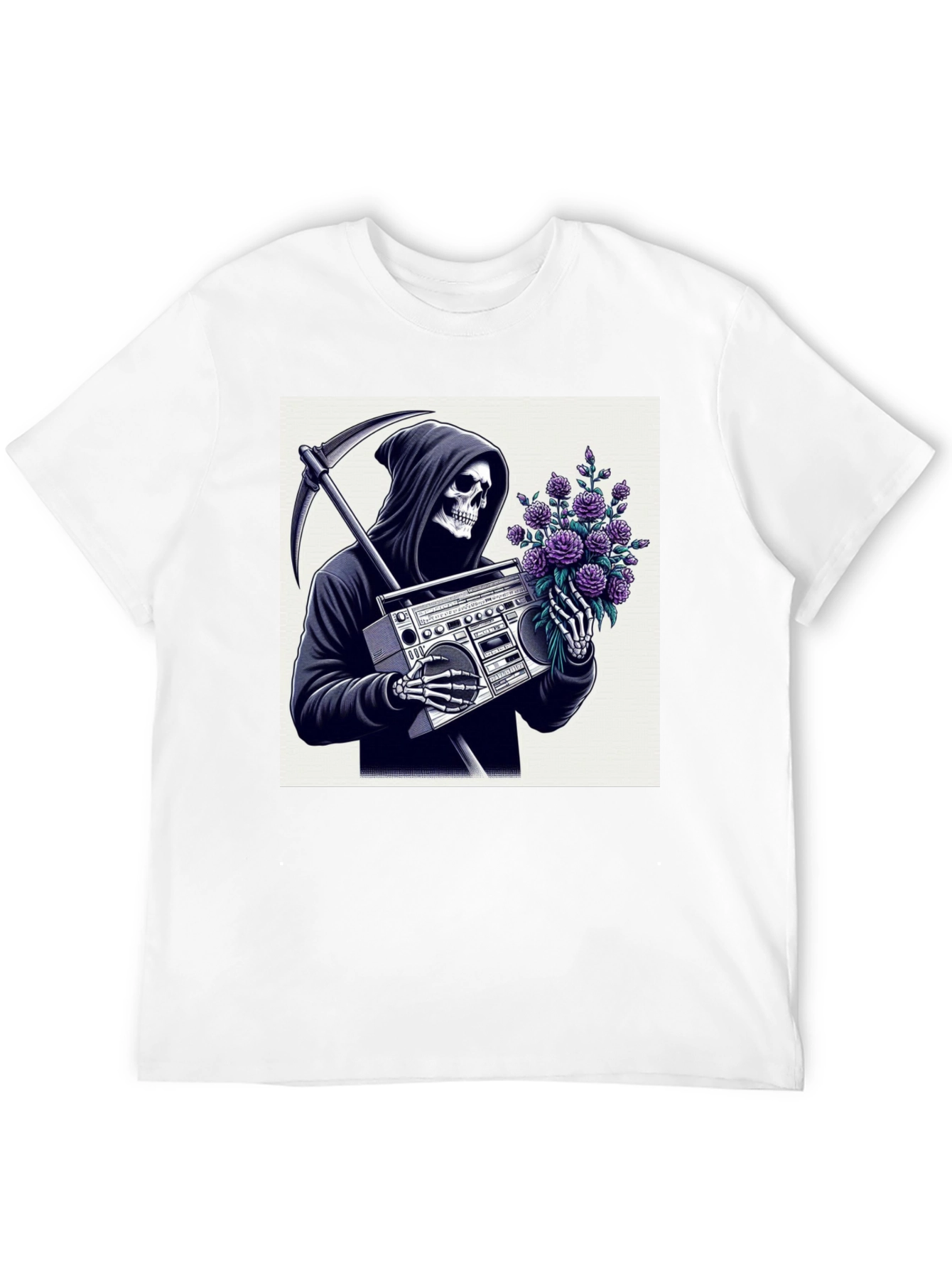 Grim Reaper Boombox T-Shirt