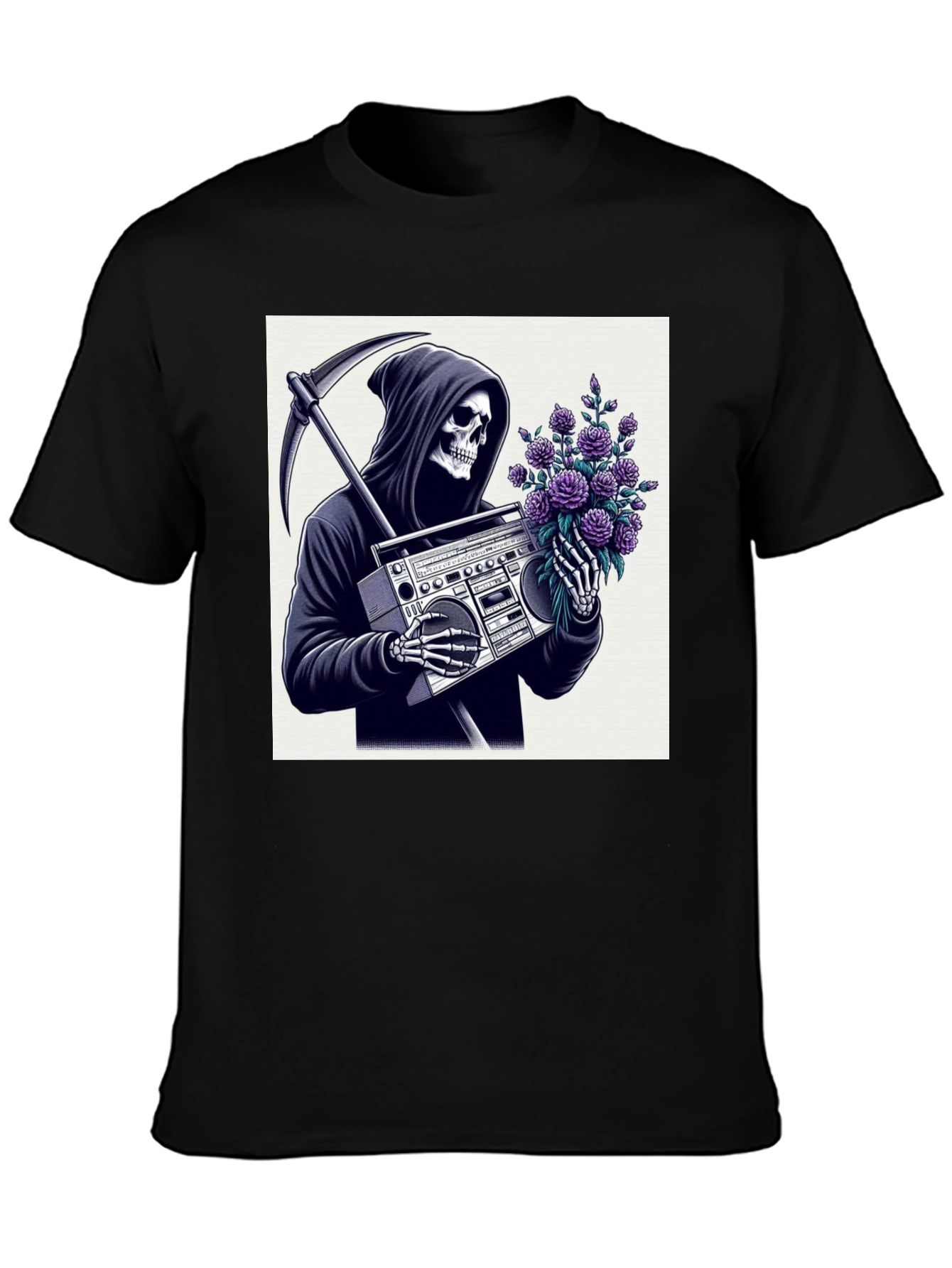 Grim Reaper Boombox T-Shirt