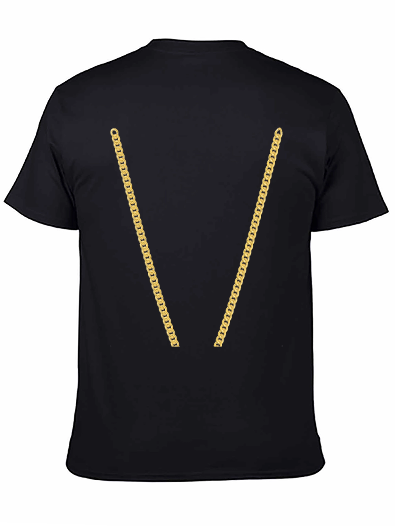 Gold Chain T-Shirt - Novelty Graphic Tee
