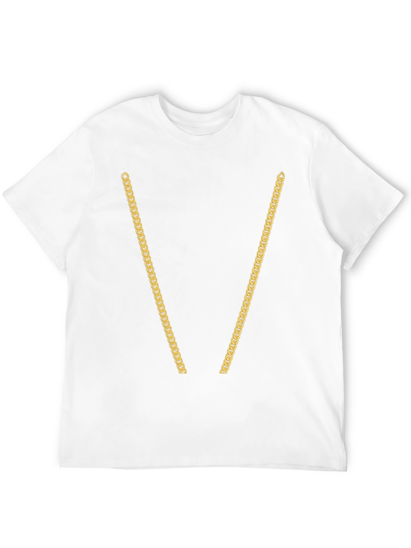 Gold Chain T-Shirt - Novelty Graphic Tee