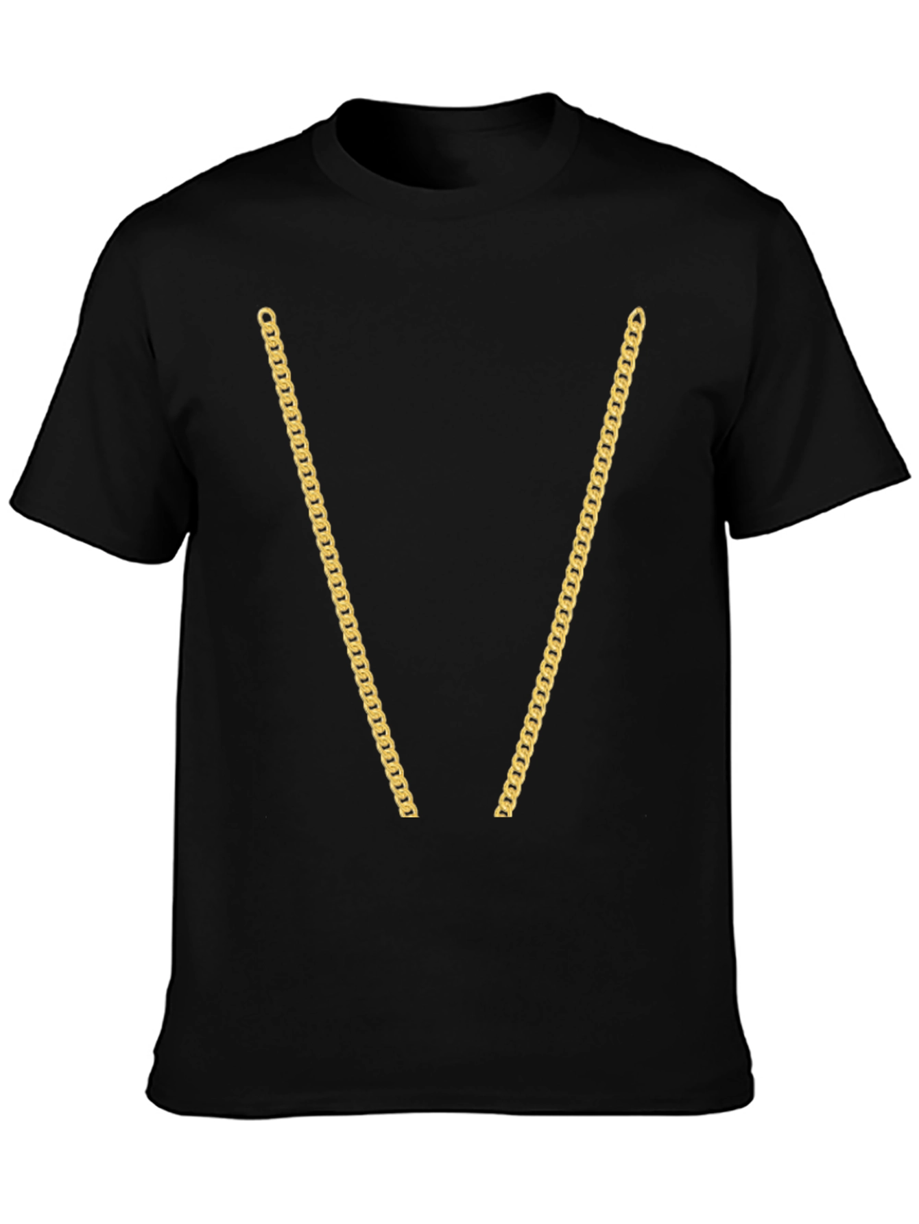 Gold Chain T-Shirt - Novelty Graphic Tee