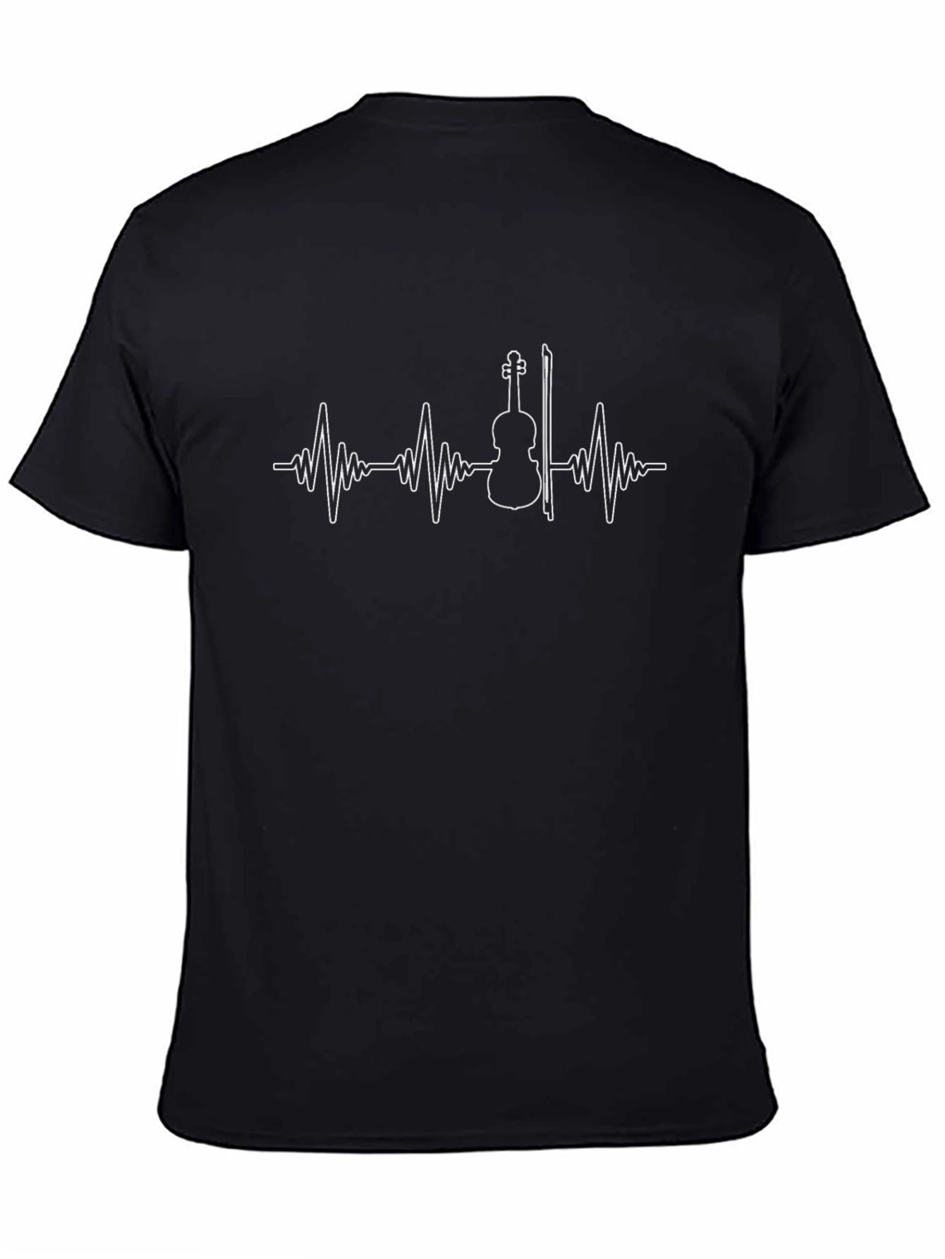 Heartbeat Violin T-Shirt - Music Lover Tee