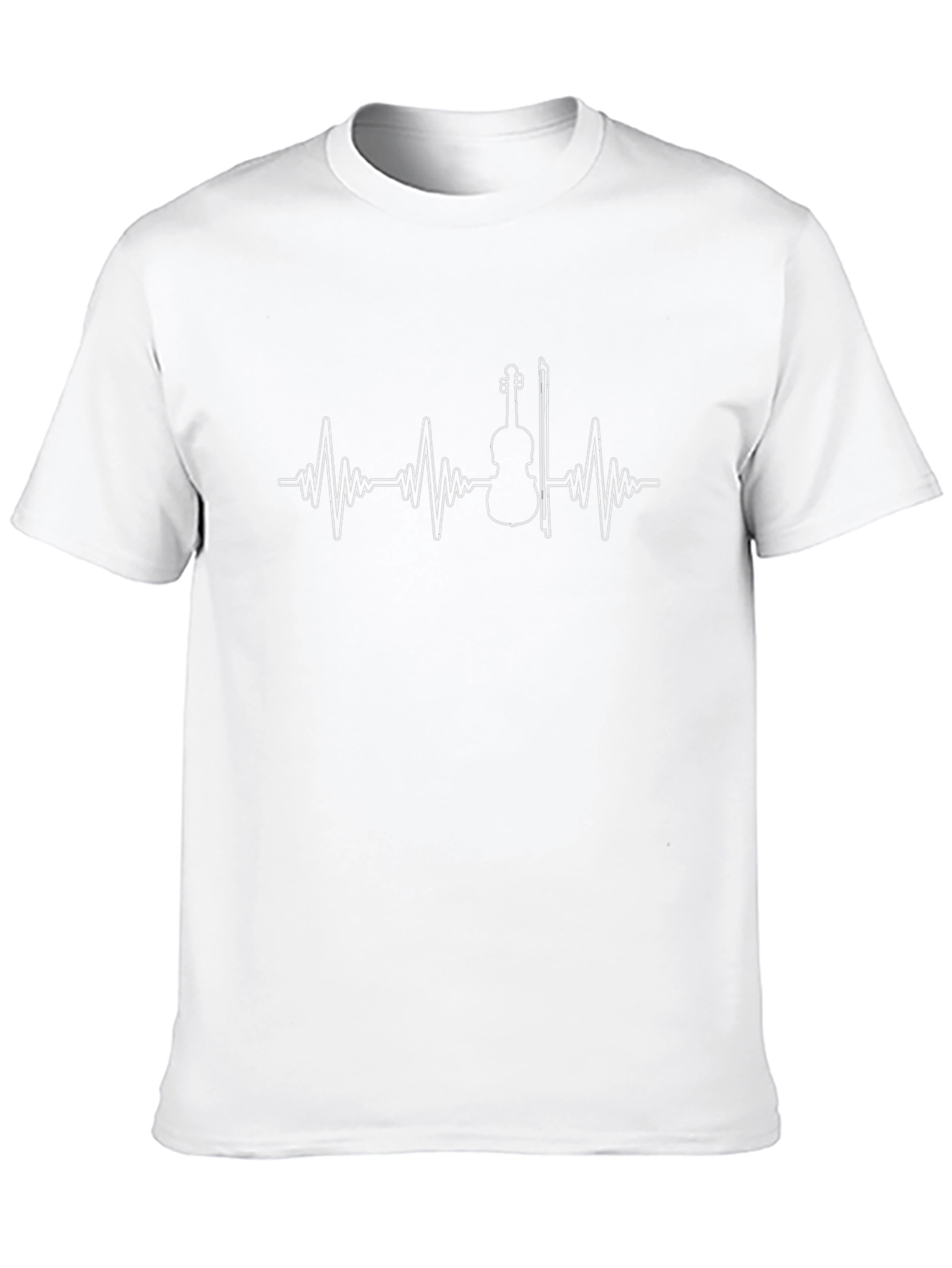 Heartbeat Violin T-Shirt - Music Lover Tee