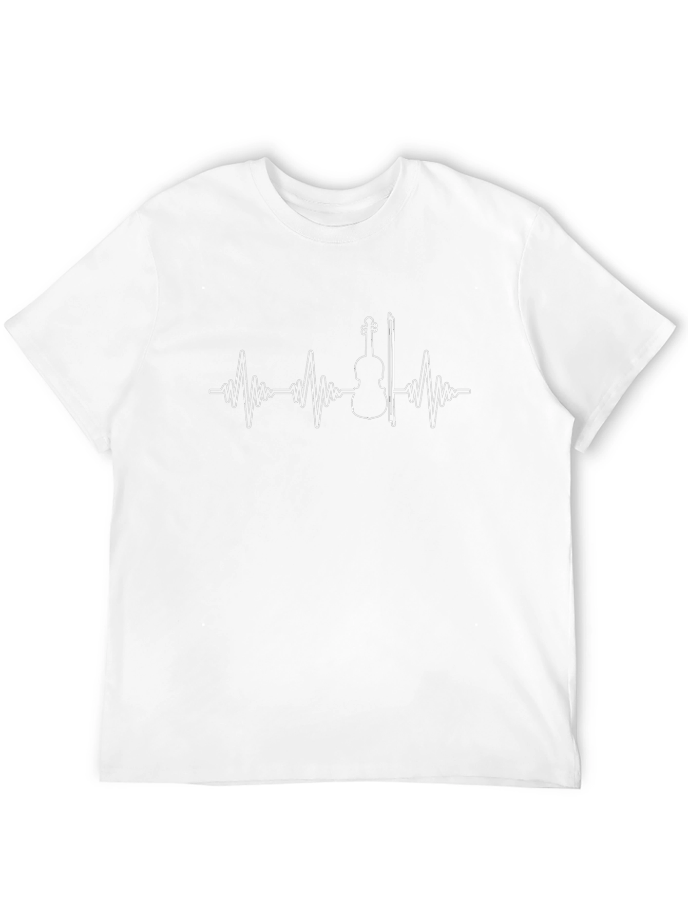 Heartbeat Violin T-Shirt - Music Lover Tee