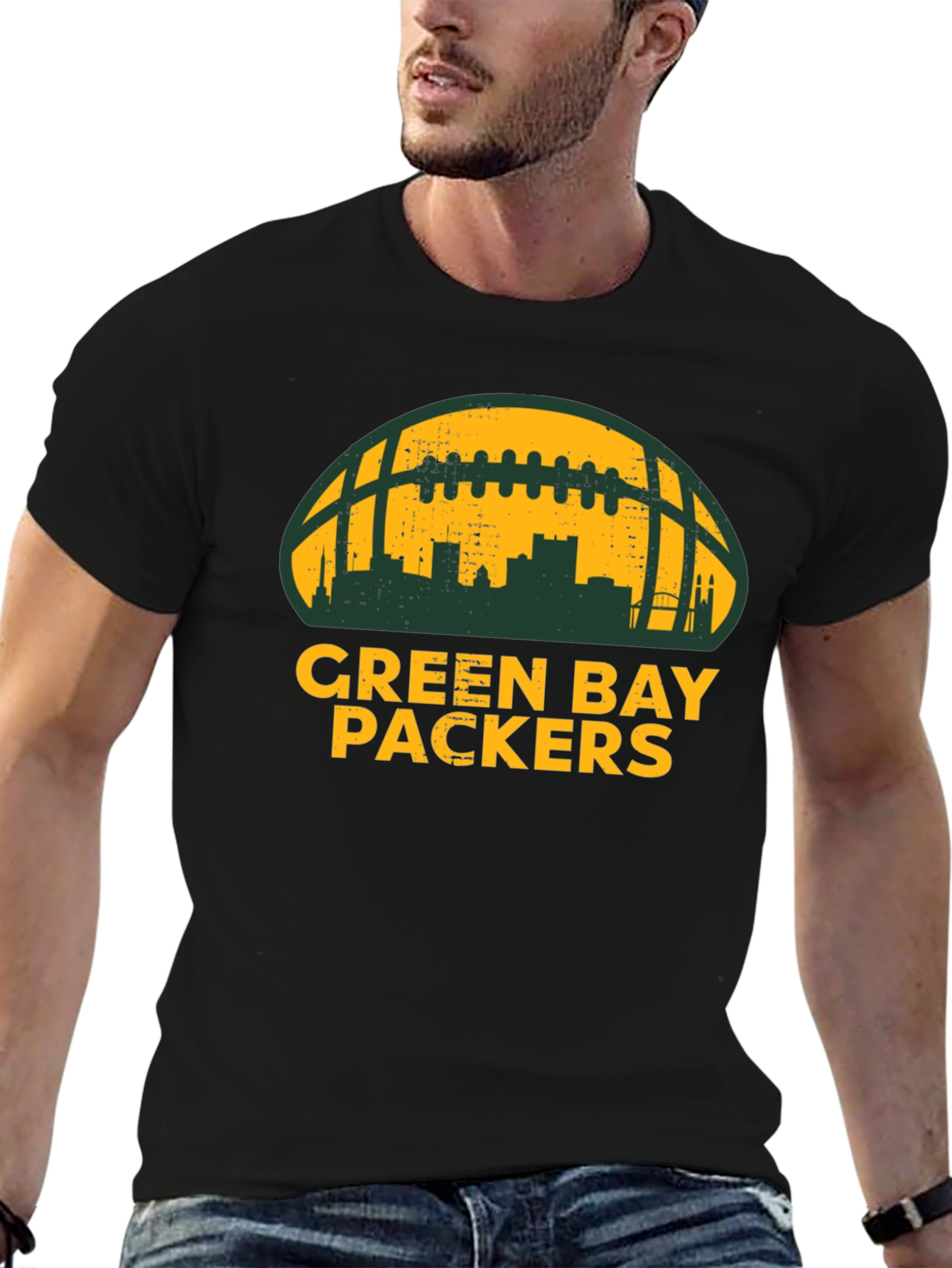 Green Bay Packers Football Skyline T-Shirt