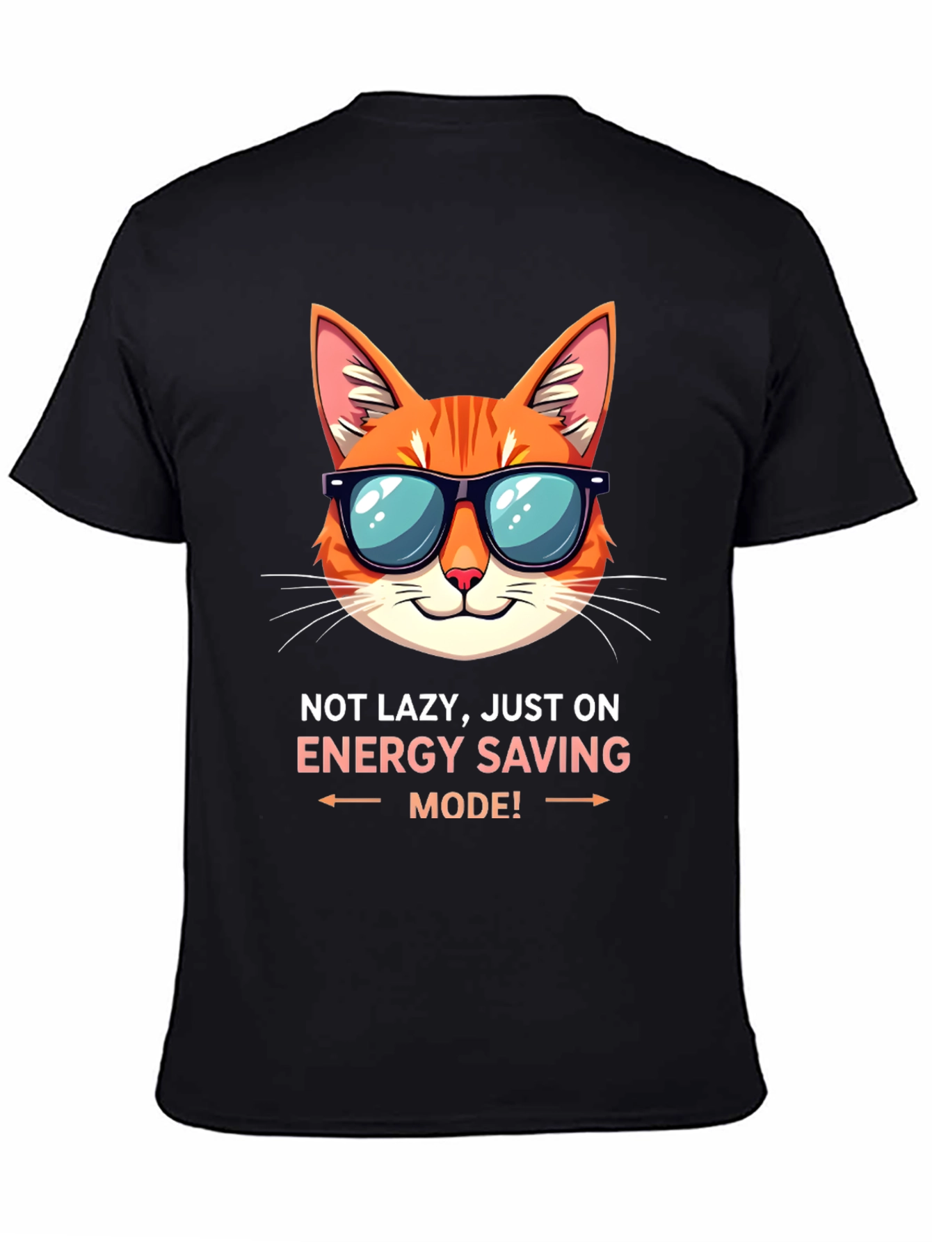 Funny Cat Energy Saving Mode T-Shirt