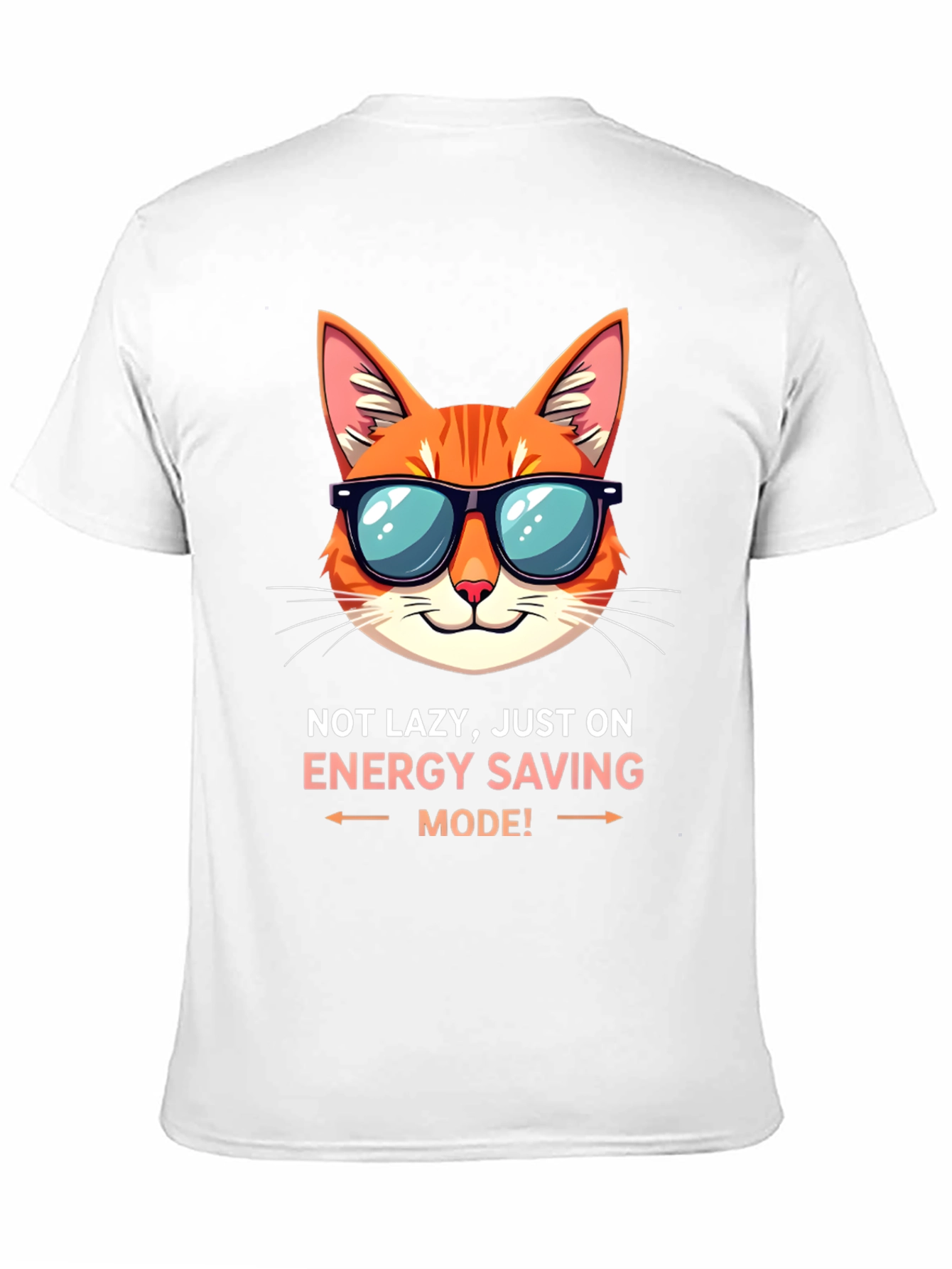 Funny Cat Energy Saving Mode T-Shirt