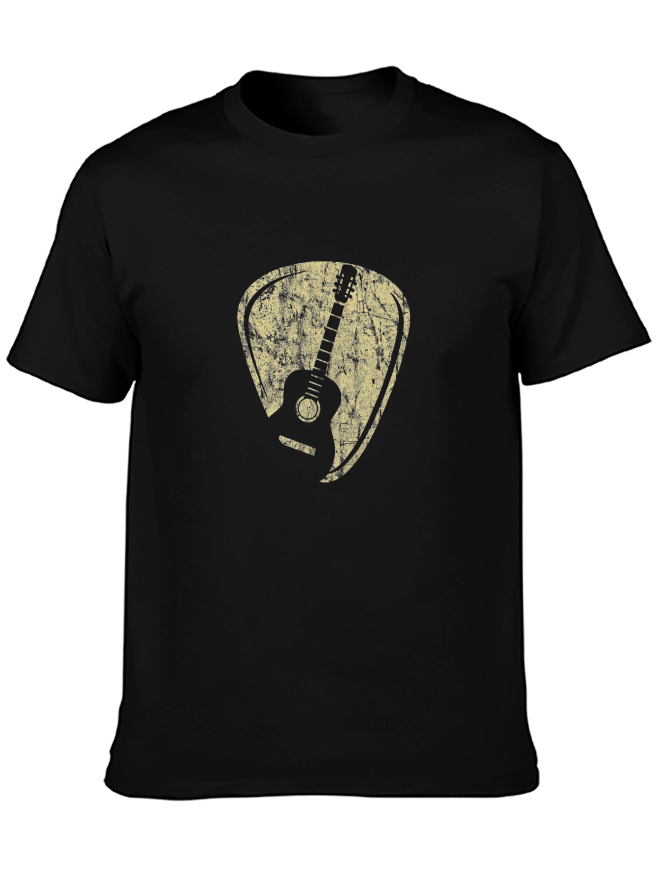 Guitar Pick Graphic T-Shirt - Musical Design