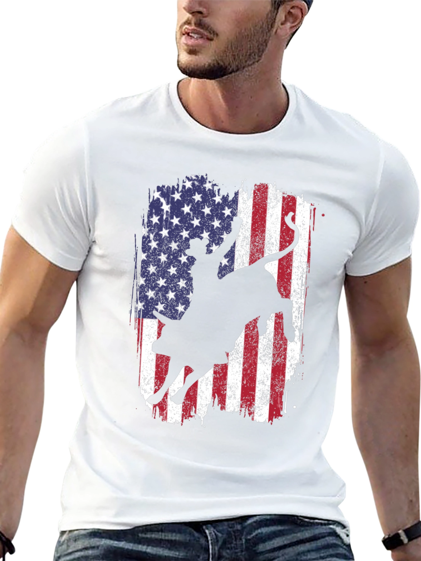 American Rodeo Bull Rider Graphic Tee