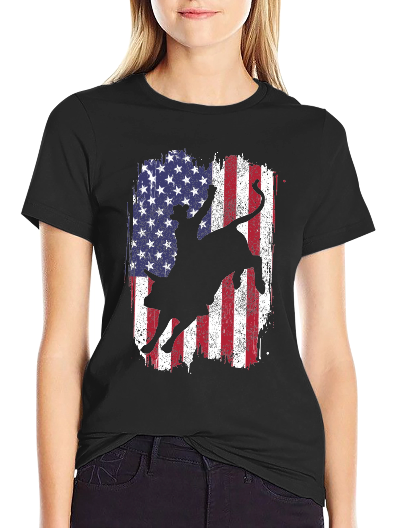 American Rodeo Bull Rider Graphic Tee