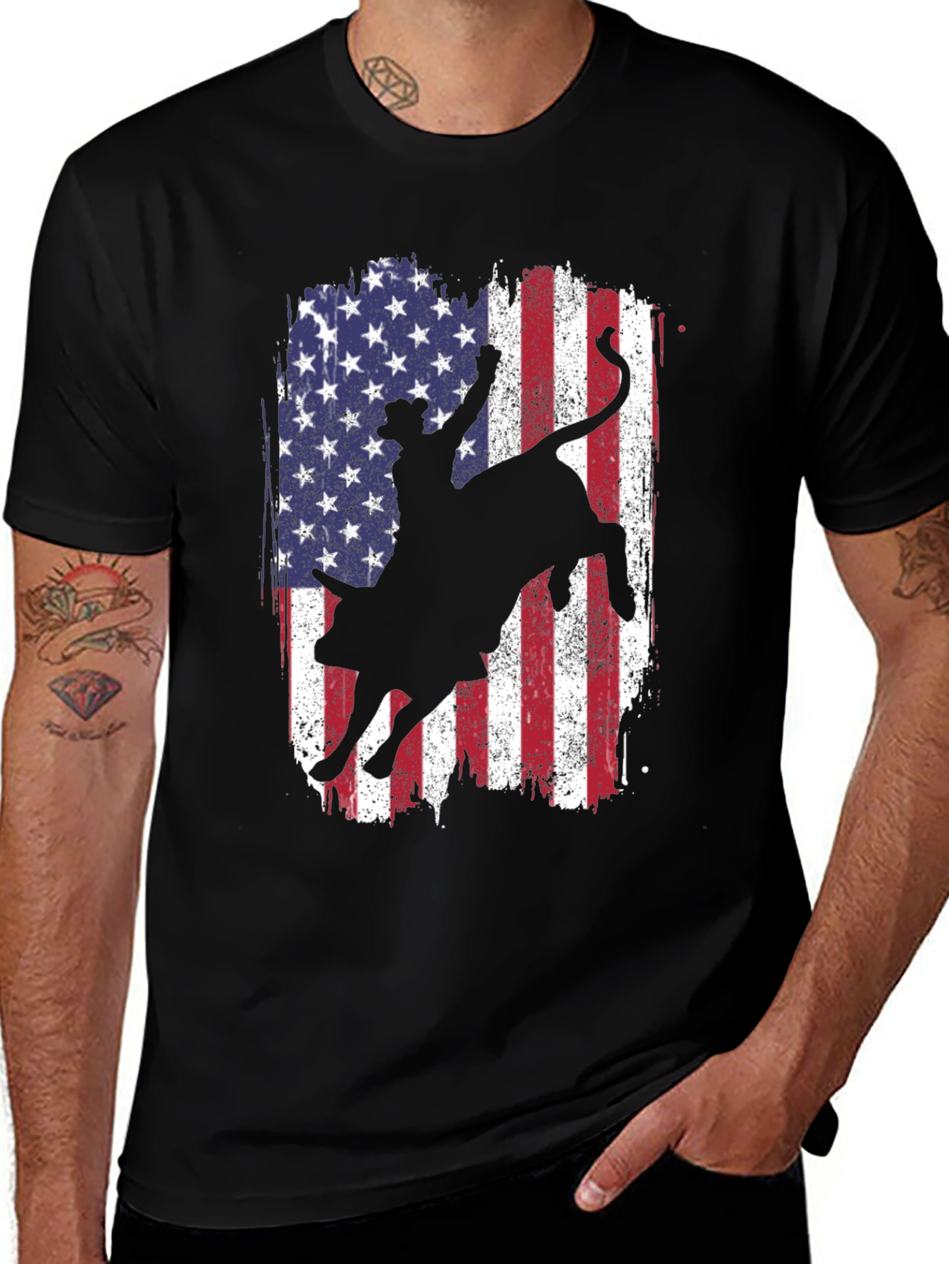 American Rodeo Bull Rider Graphic Tee