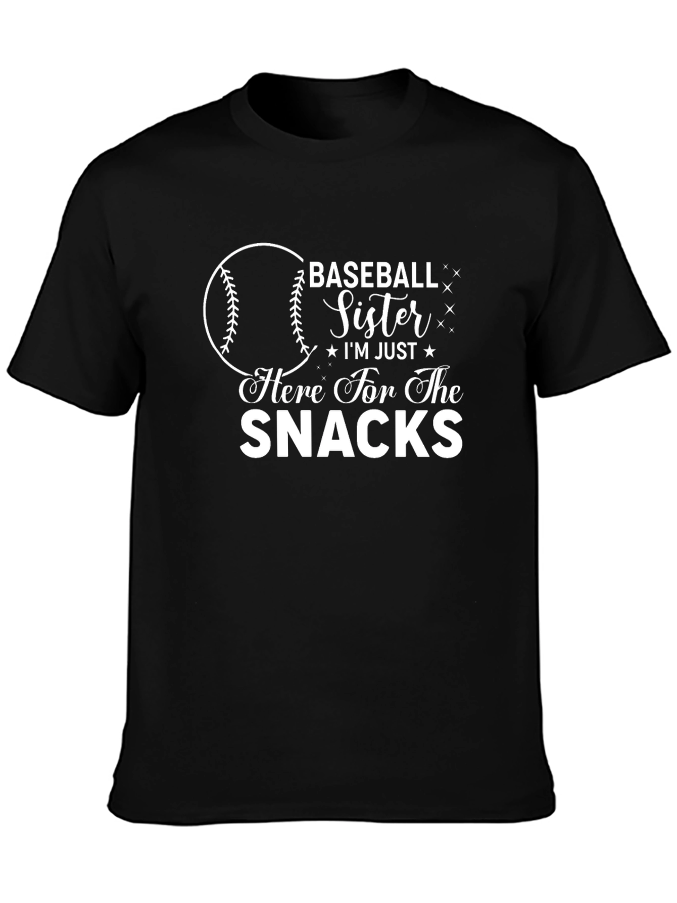 Baseball Sister Snacks T-Shirt