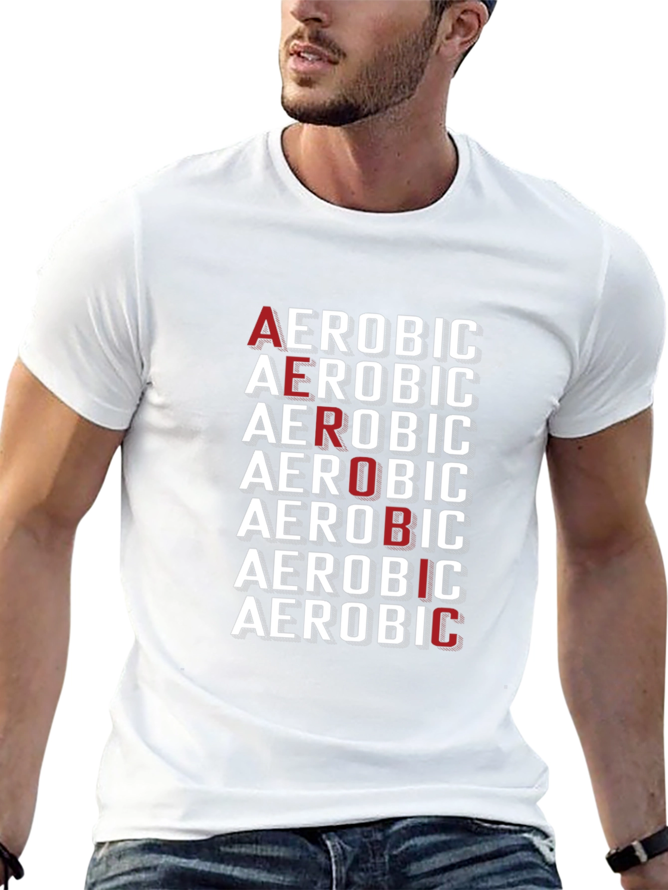 Aerobic Graphic Tee | Bold Fitness T-Shirt