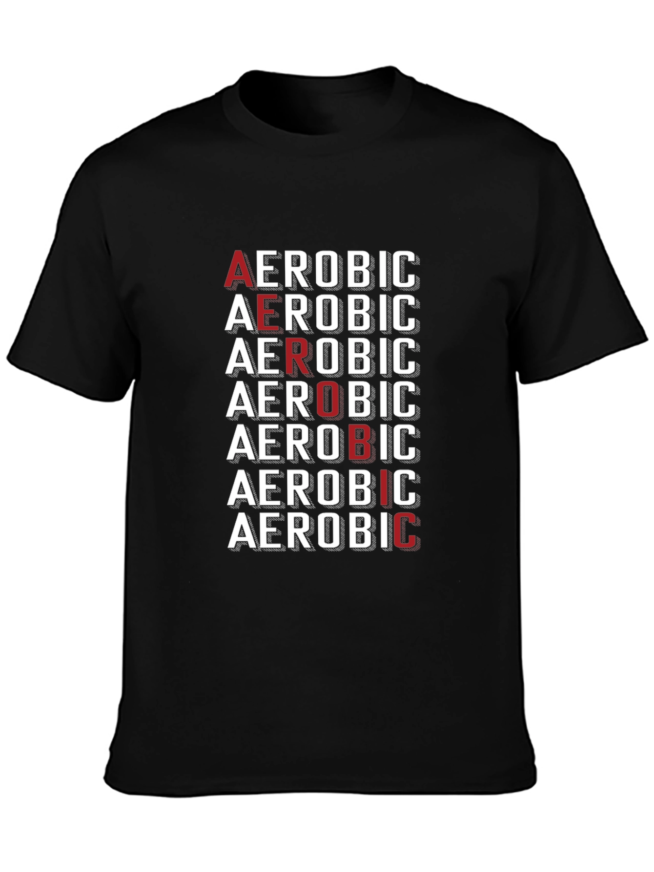 Aerobic Graphic Tee | Bold Fitness T-Shirt