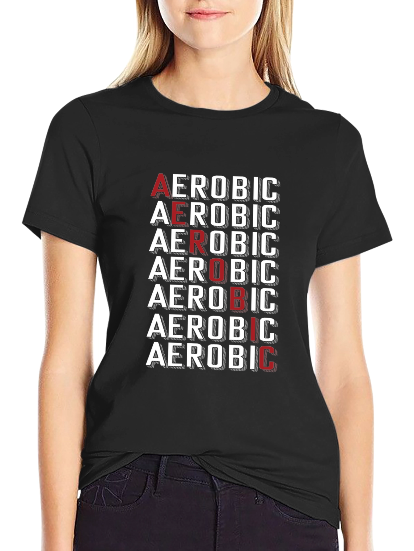 Aerobic Graphic Tee | Bold Fitness T-Shirt