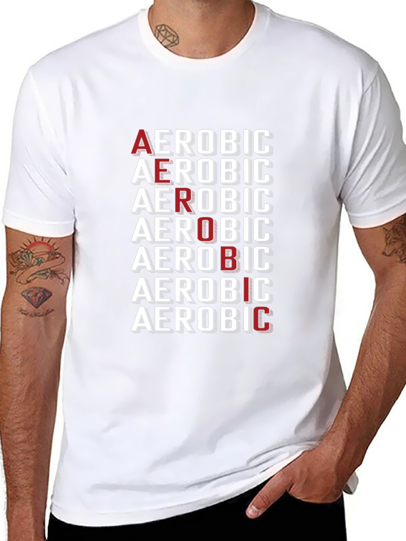 Aerobic Graphic Tee | Bold Fitness T-Shirt