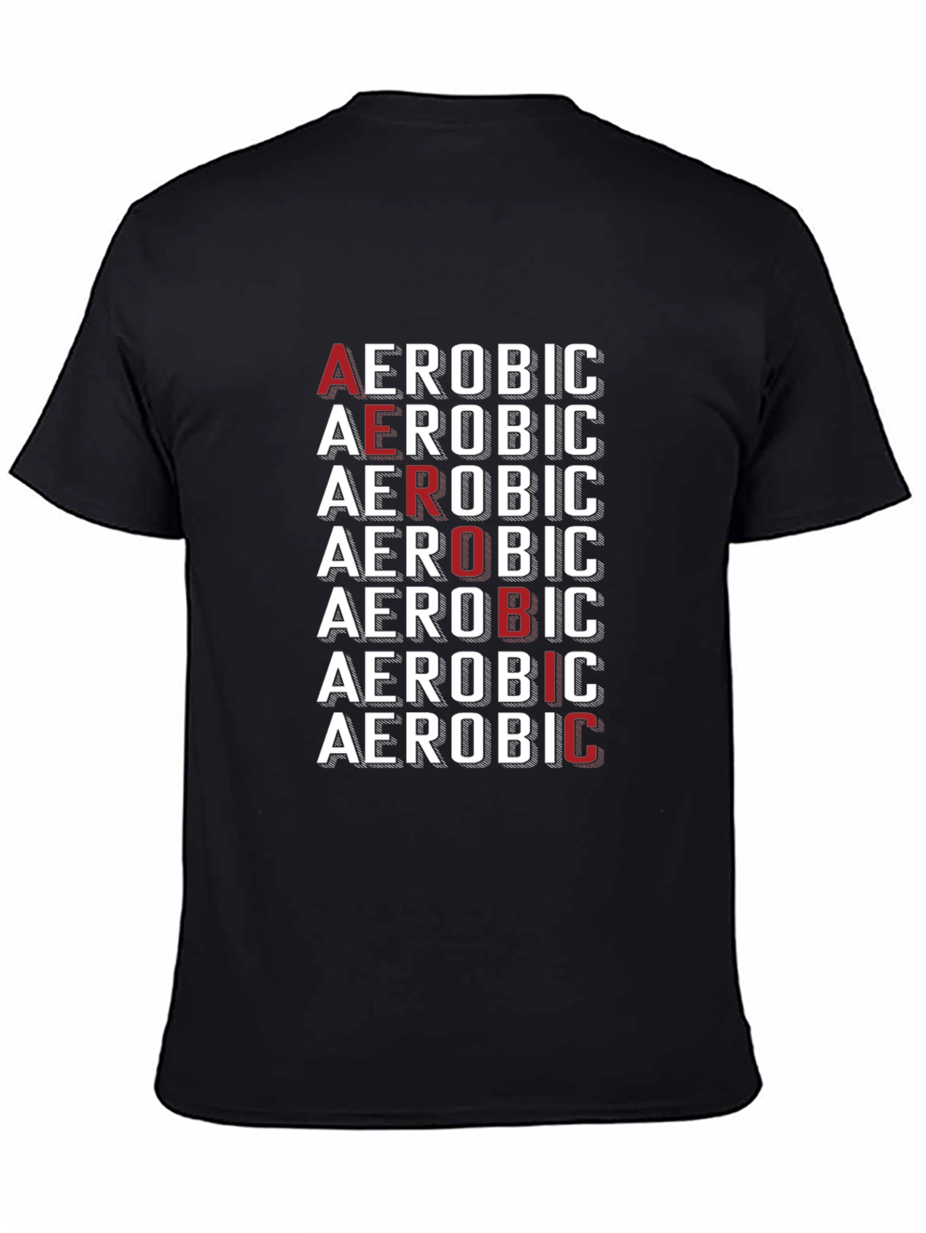 Aerobic Graphic Tee | Bold Fitness T-Shirt