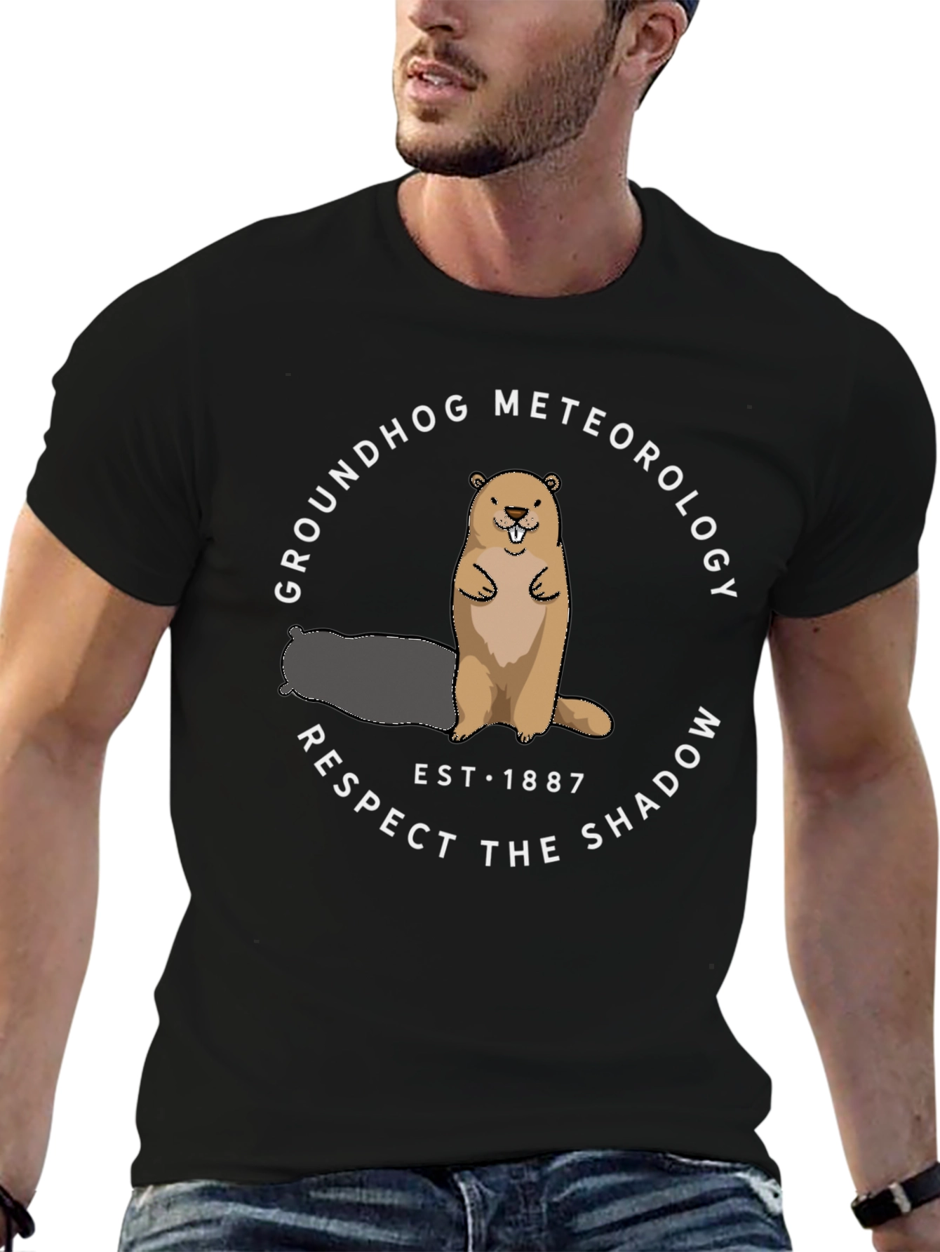 Groundhog Meteorology Respect the Shadow Tee
