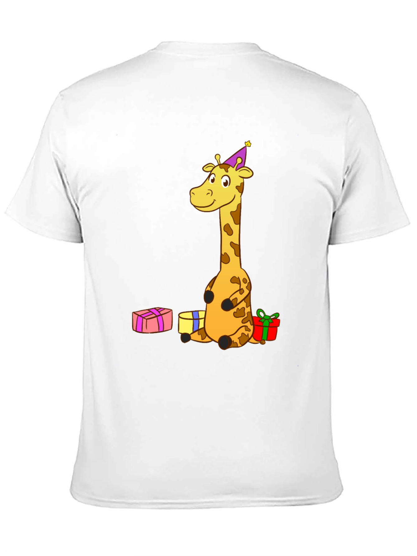 Giraffe Birthday T-Shirt - Fun Cartoon Tee