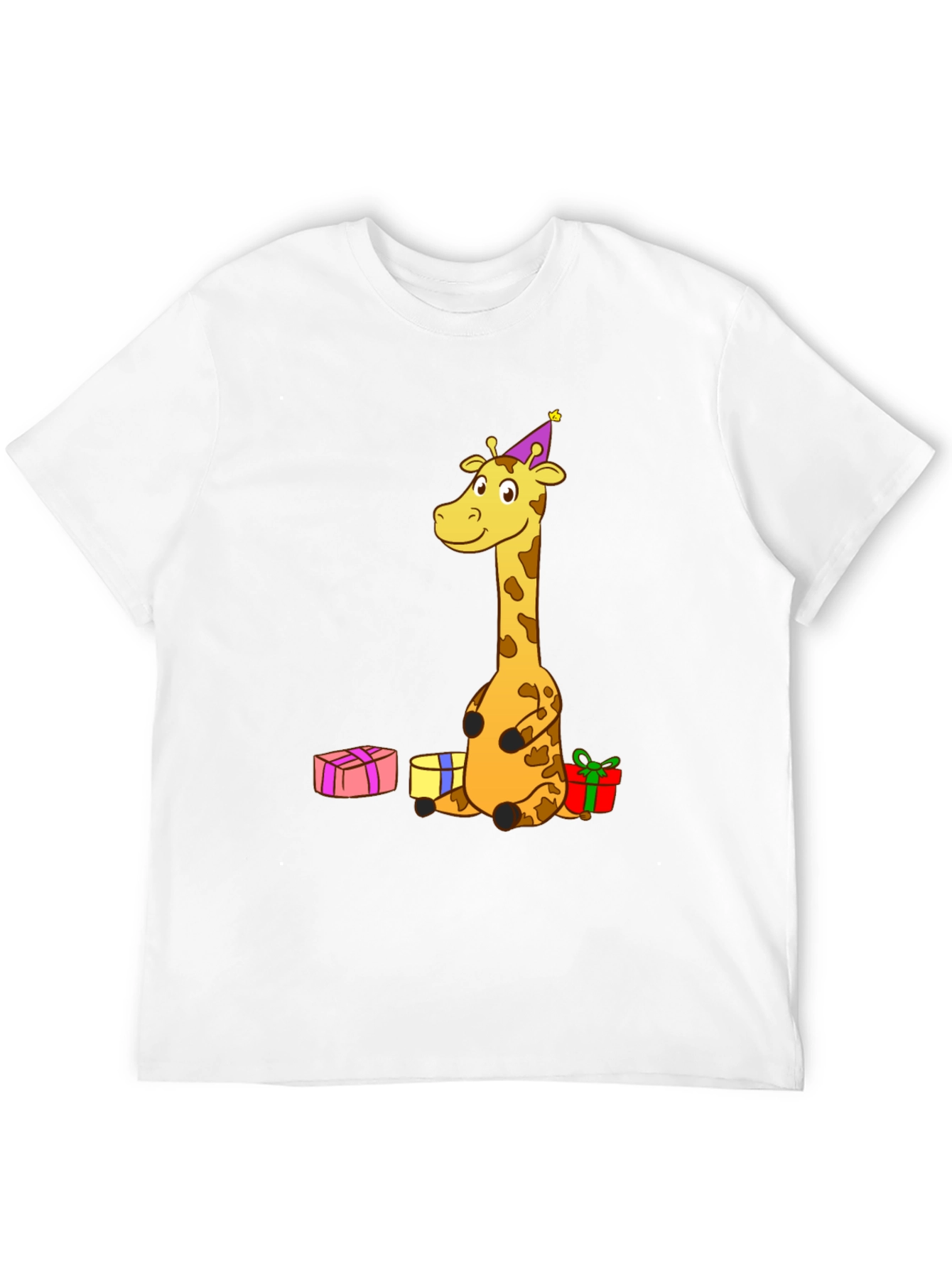 Giraffe Birthday T-Shirt - Fun Cartoon Tee
