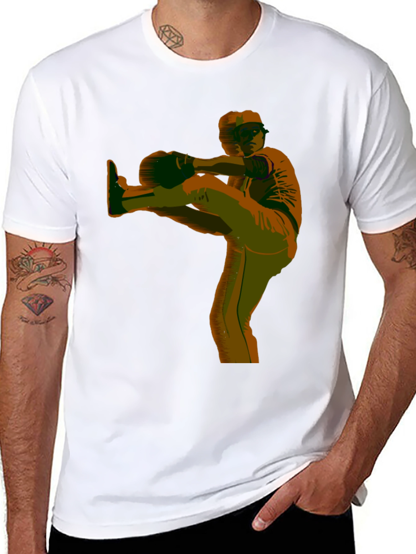 Baseball Pitcher Graphic Tee
