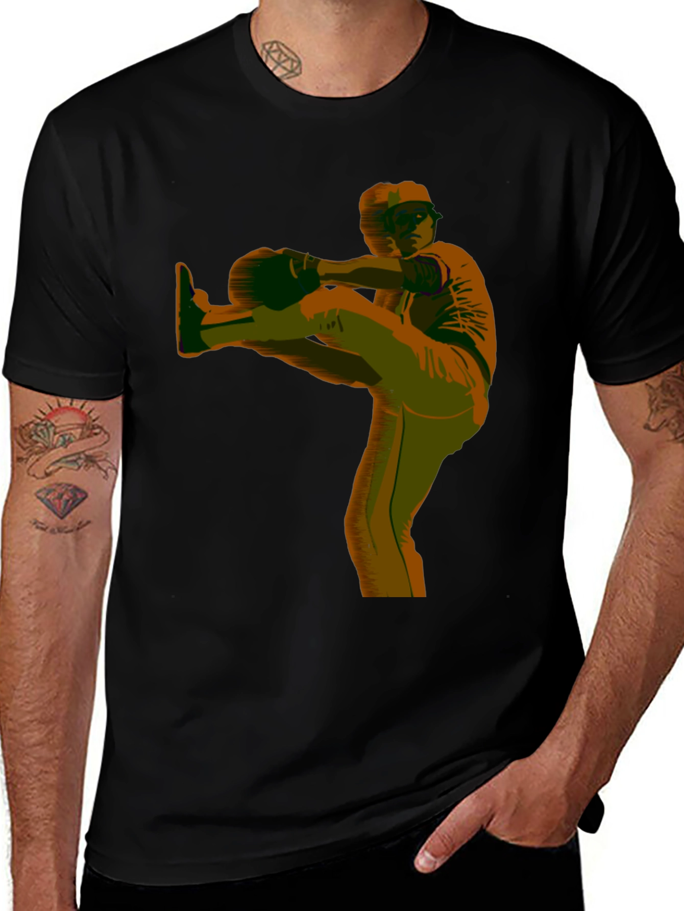 Baseball Pitcher Graphic Tee
