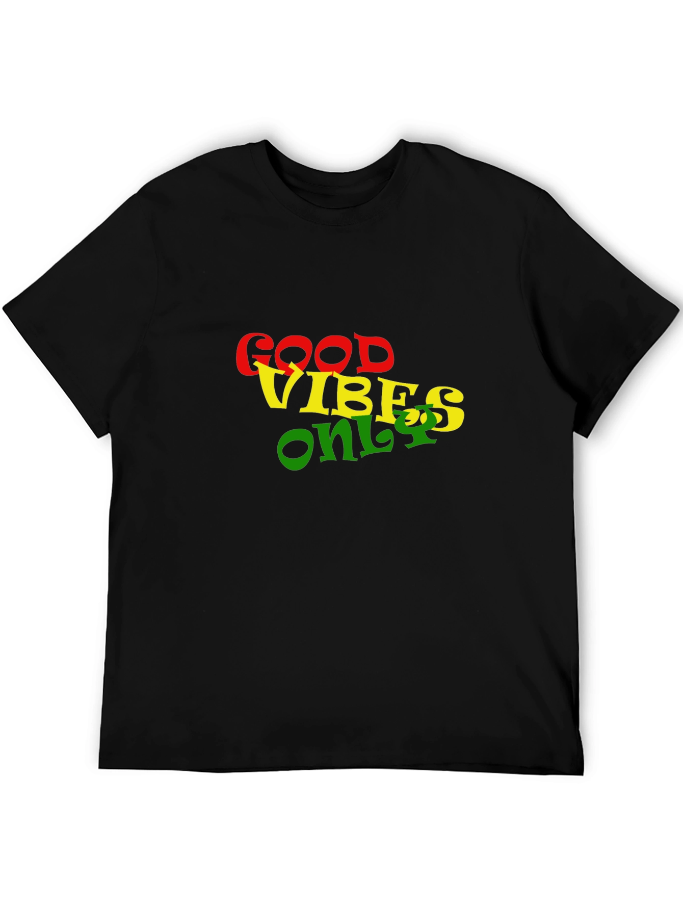 Good Vibes Only Black Graphic T-Shirt