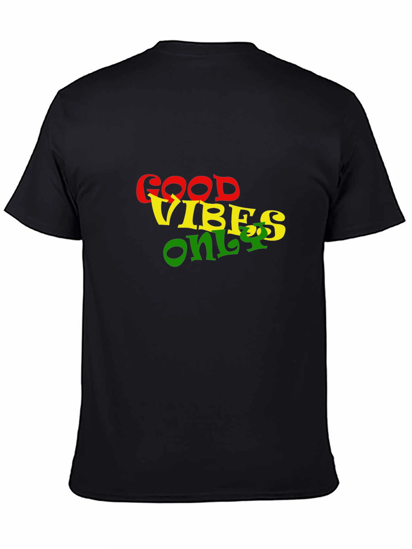 Good Vibes Only Black Graphic T-Shirt