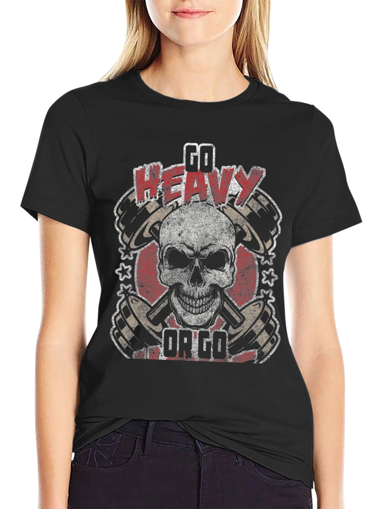 Go Heavy Or Go Home Graphic Tee