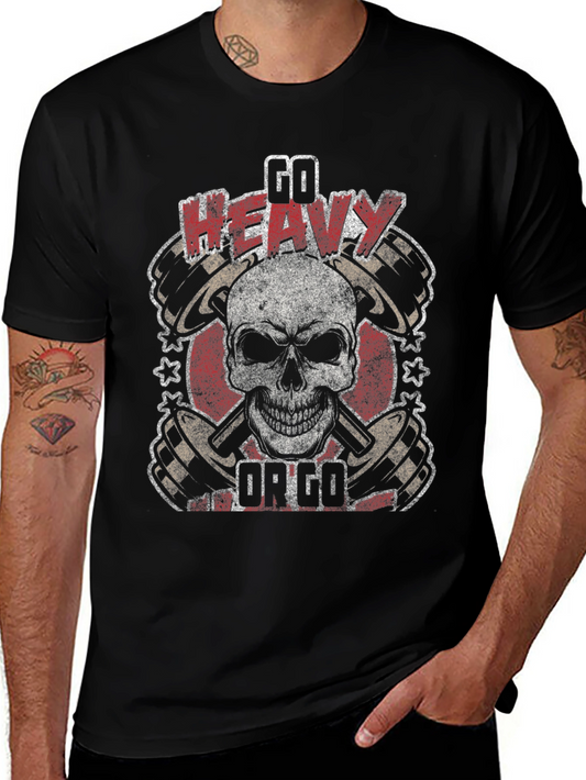 Go Heavy Or Go Home Graphic Tee