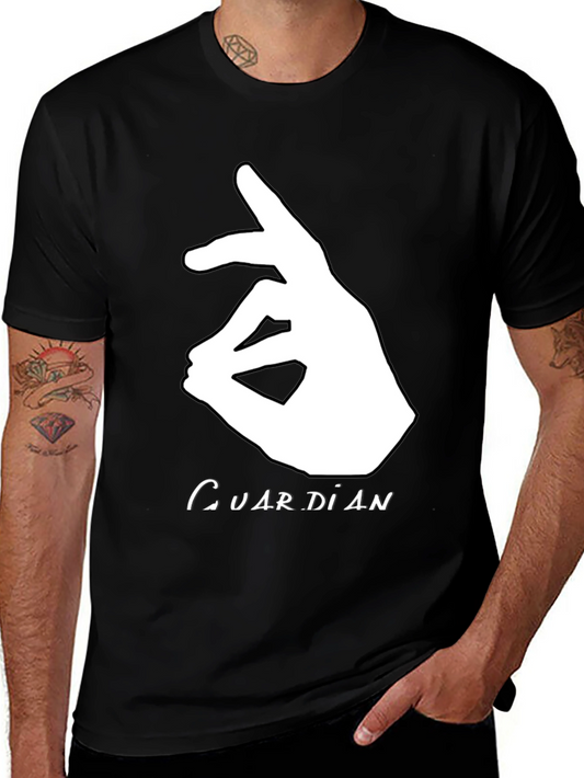 Guardian Hand Gesture Graphic Black Tee