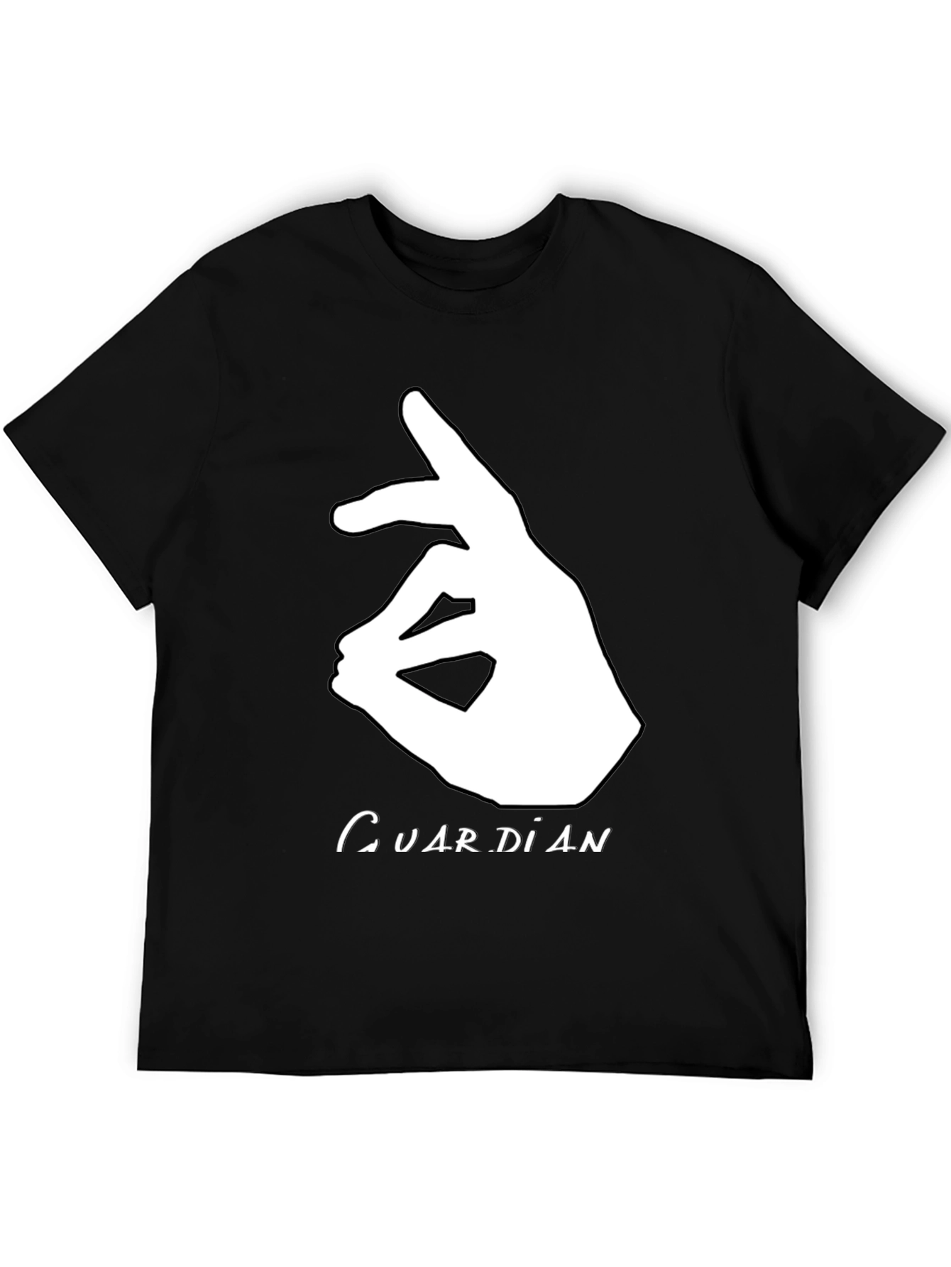 Guardian Hand Gesture Graphic Black Tee