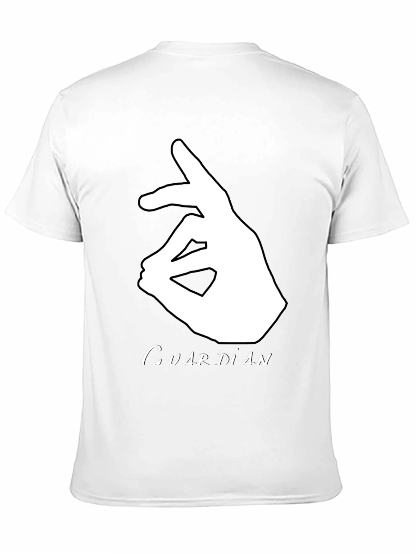 Guardian Hand Gesture Graphic Black Tee