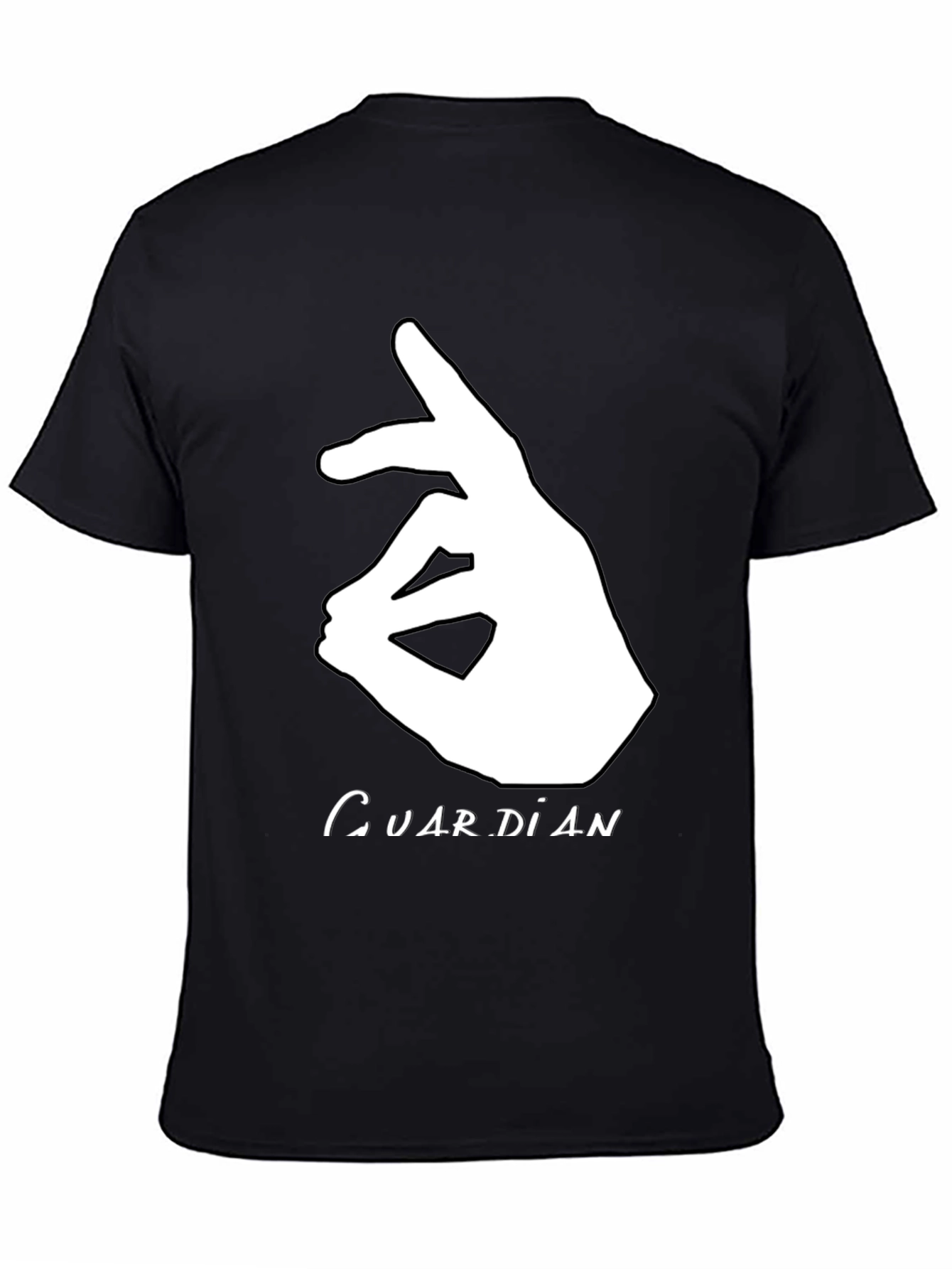 Guardian Hand Gesture Graphic Black Tee