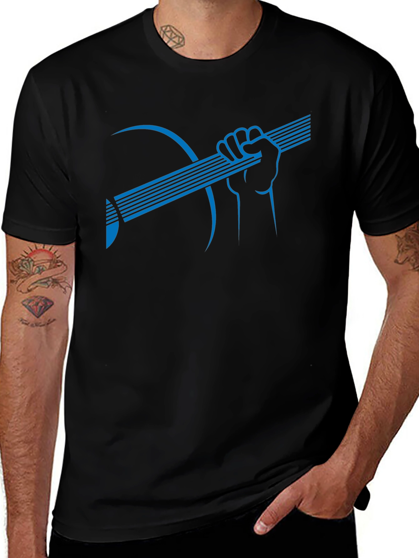 Guitar Grip T-Shirt - Music Lover Tee