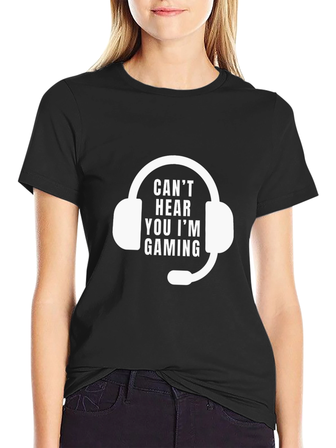 Gaming Headset T-Shirt - Cant Hear You Im Gaming