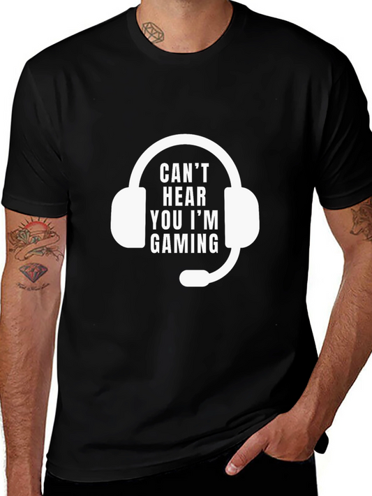 Gaming Headset T-Shirt - Cant Hear You Im Gaming