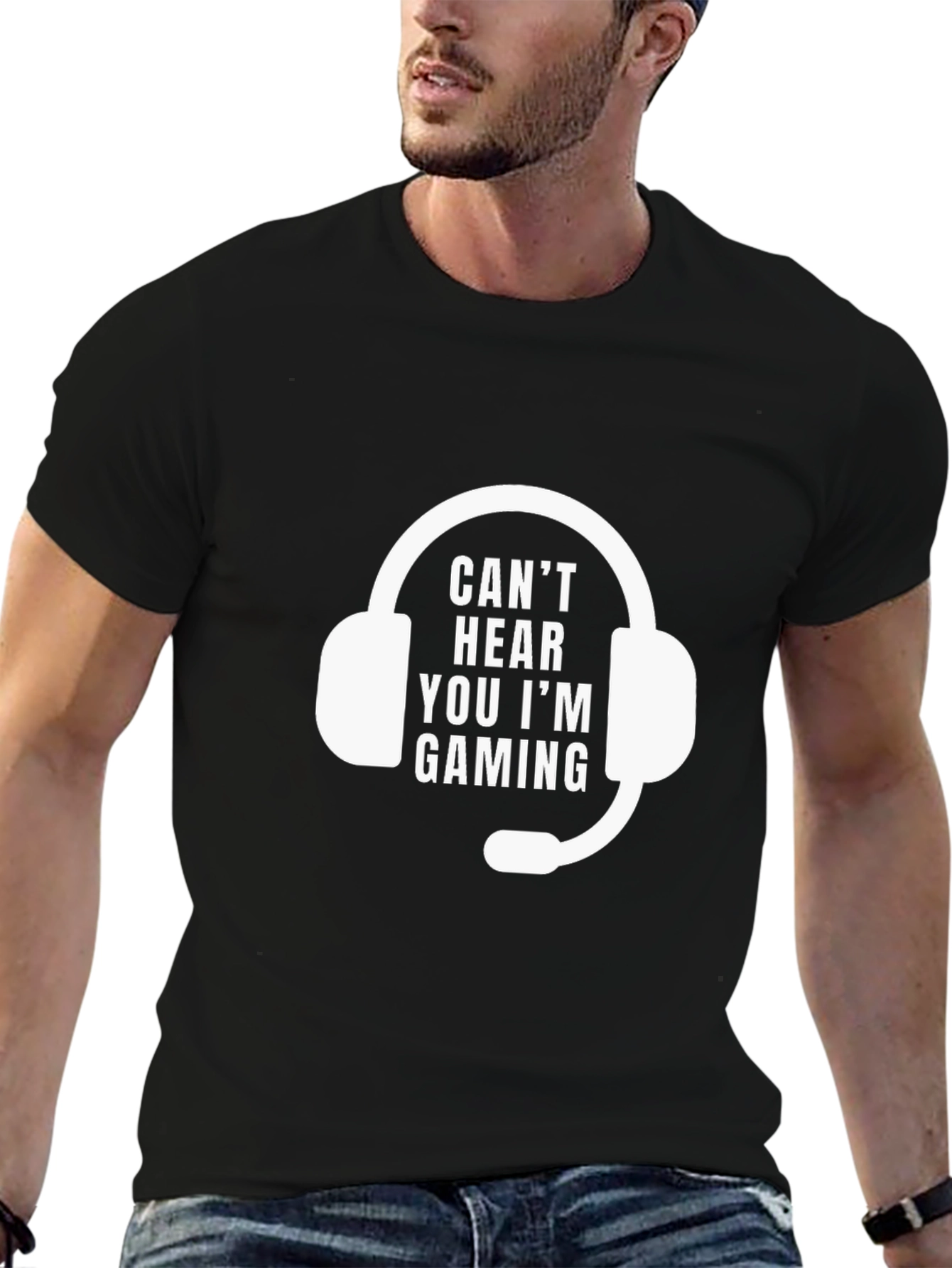 Gaming Headset T-Shirt - Cant Hear You Im Gaming