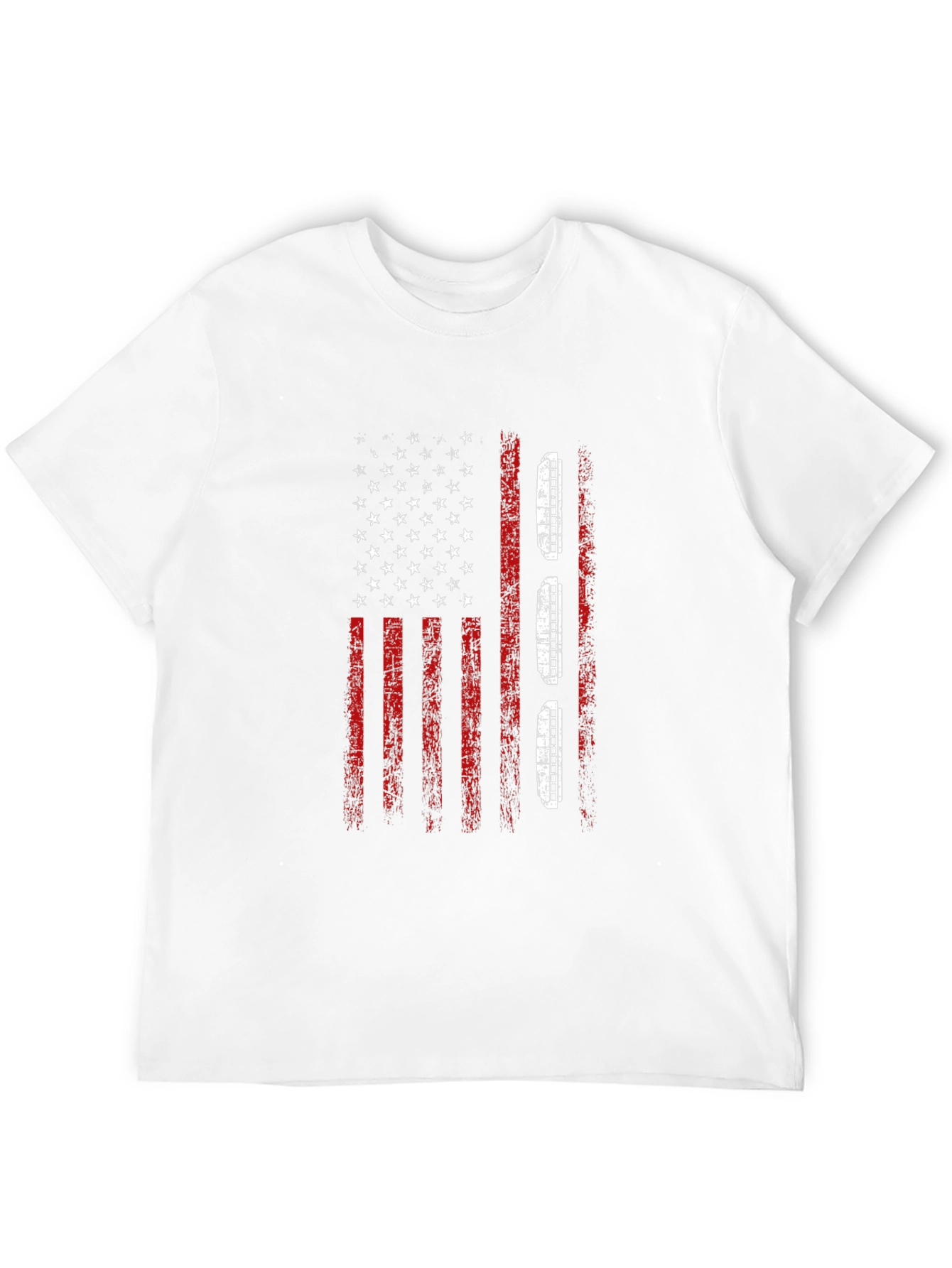 American Flag Harmonica T-Shirt