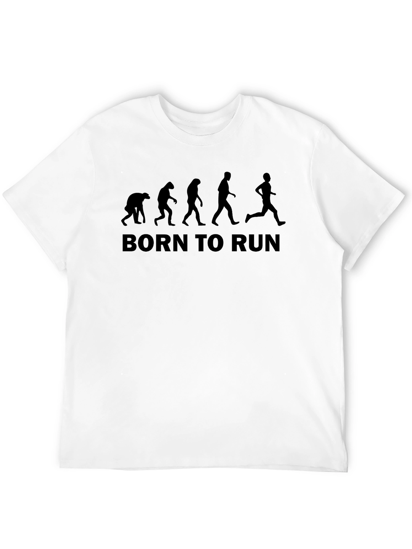 Born to Run Evolution Graphic Tee - Black