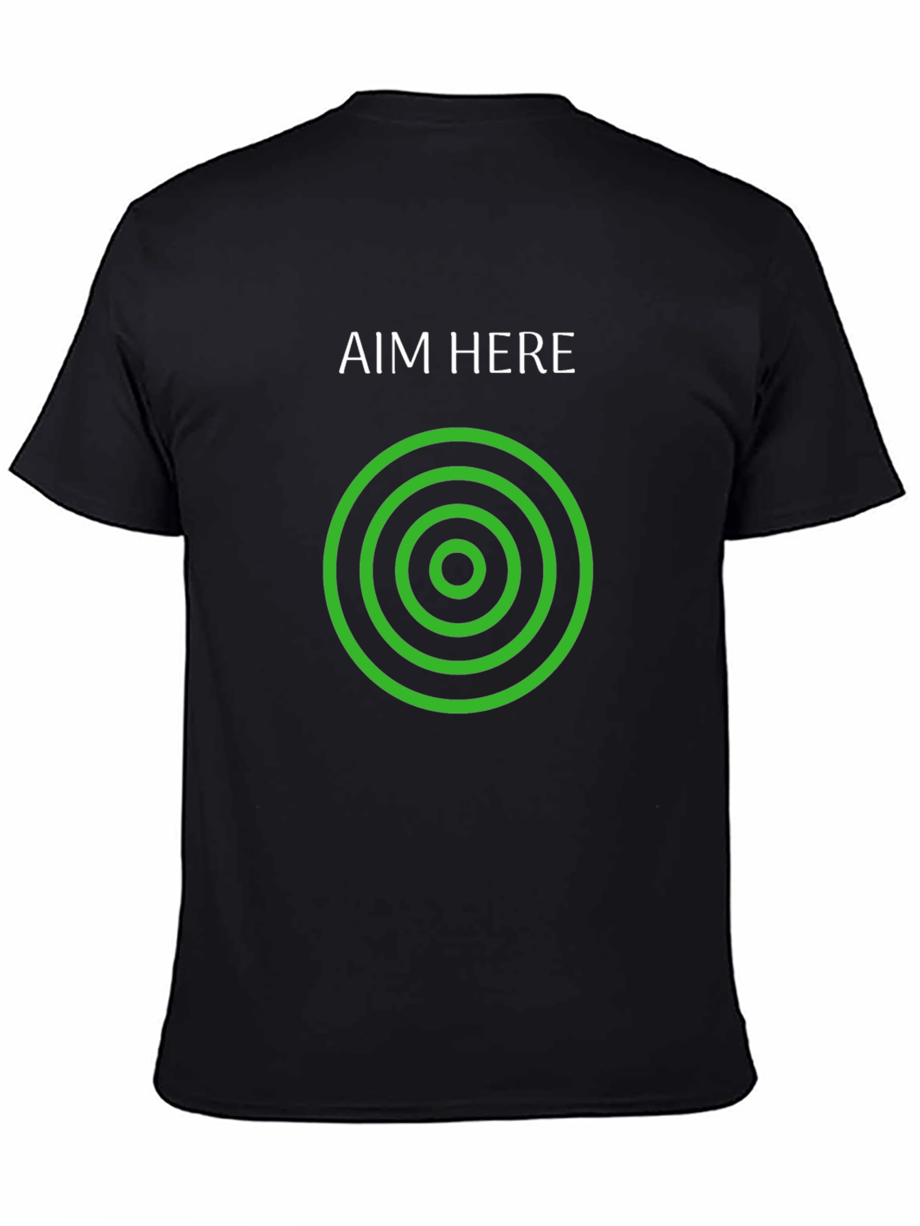 Aim Here T-Shirt - Black Graphic Tee