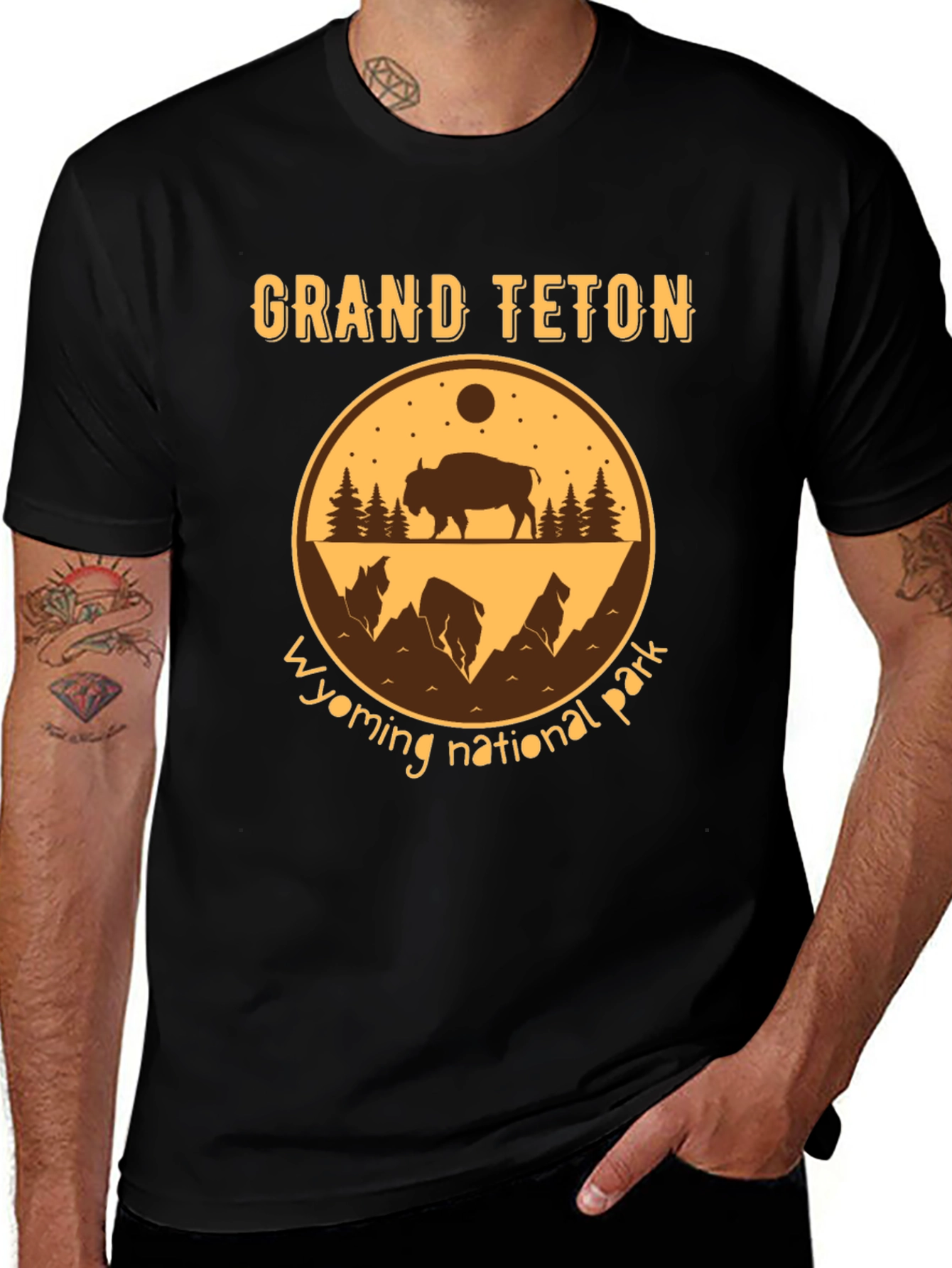 Grand Teton Wyoming National Park Graphic Tee