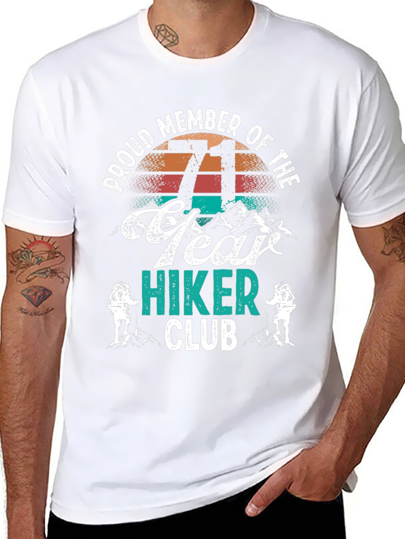 71 Year Hiker Club T-Shirt