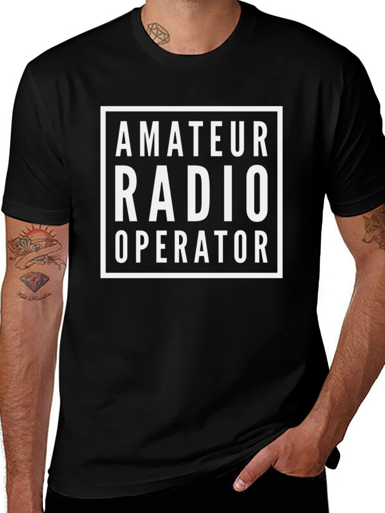 Amateur Radio Operator T-Shirt - Classic Black Tee
