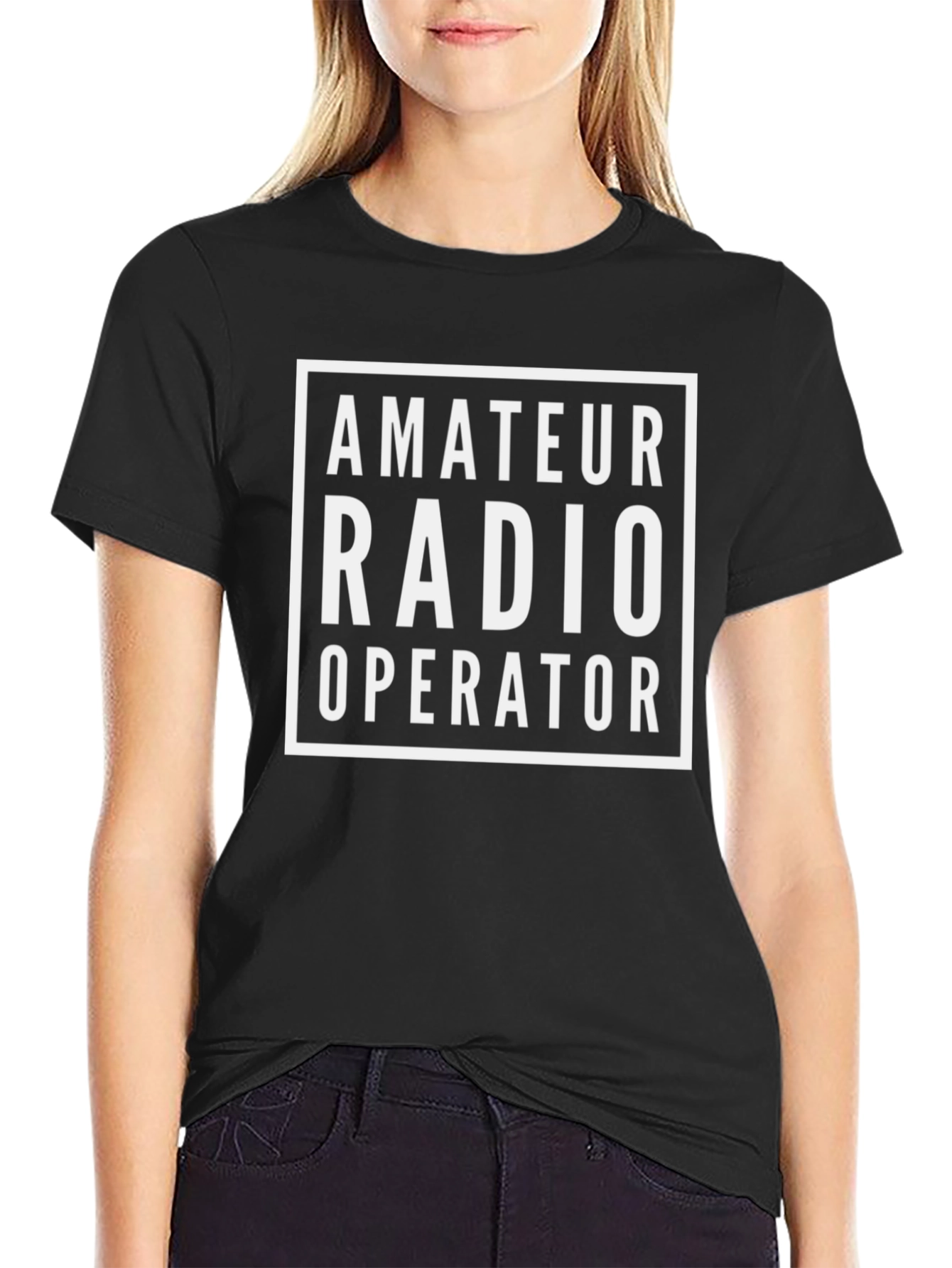 Amateur Radio Operator T-Shirt - Classic Black Tee